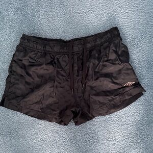 Umbro Black Running Shorts with Logo